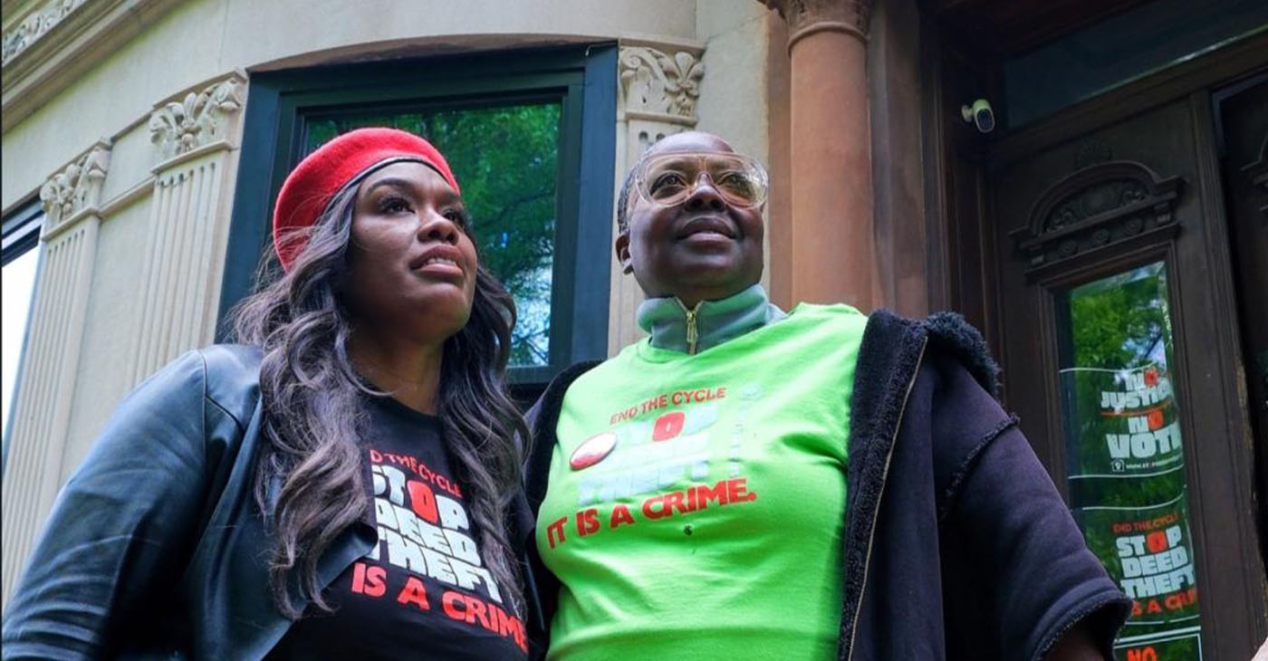 Left to right:  Evangeline Byars  and Carmella Carrington are gaining nationwide attention with their STOPDEEDTHEFT.org movement.