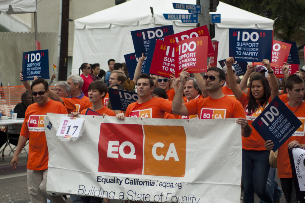 EQCA at the Los Angeles LGBT pride parade in 2011. Photo courtesy of Wiki Commons 
