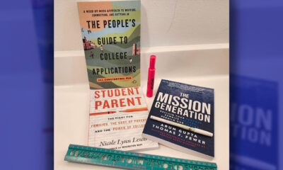 Book covers. Photo courtesy of Terri Schlichenmeyer.