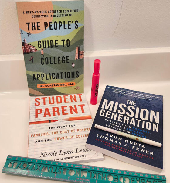 Book covers. Photo courtesy of Terri Schlichenmeyer.