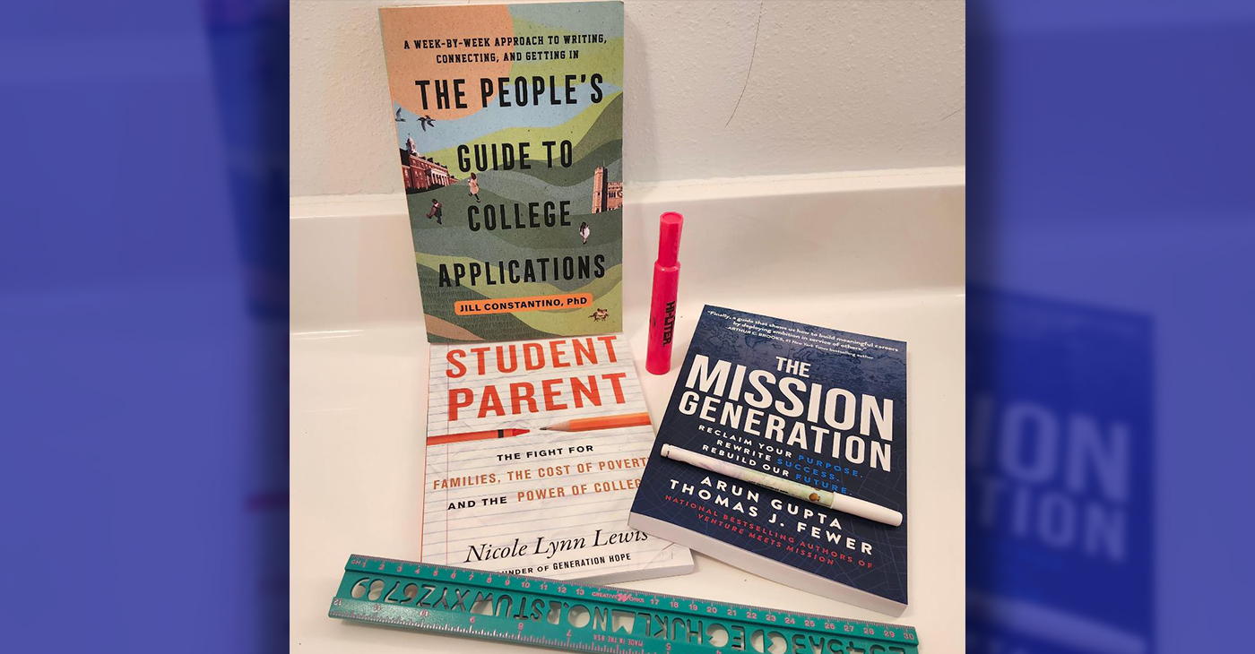 Book covers. Photo courtesy of Terri Schlichenmeyer.