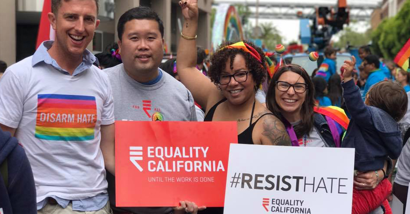 Equality California works to advance civil rights and social justice by inspiring, advocating, and mobilizing through an inclusive movement. Courtesy of EQCA.