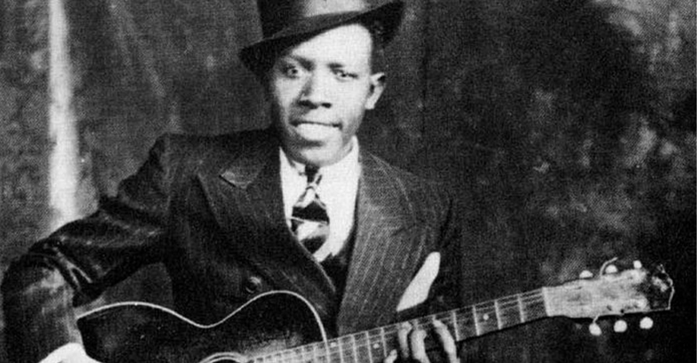Robert Johnson (1911-1938) is thought of as the godfather of blues music, especially Delta blues. The 29 songs recorded by him during his short life have been of massive inspiration to guitarists and musicians over the last 80 years. Public domain photo.