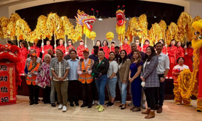 Speakers and guests at the annual ‘Stop the Hate Symposium posed with Oakland Chinatown Improvement Council ambassadors. Photo by Marcus Calloway.
