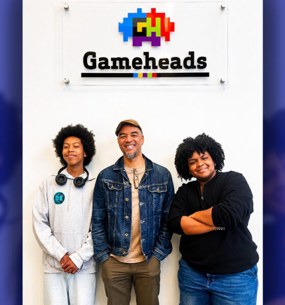 Gameheads Student Ethen Gibbs will attend UC Santa Cruz this Fall, Damon Packwood Co-Founder of Gameheads, Student Yahn Mae McCallum will attend UC San Diego this Fall. Photo Credits by: Jonathan Fitness Jones.