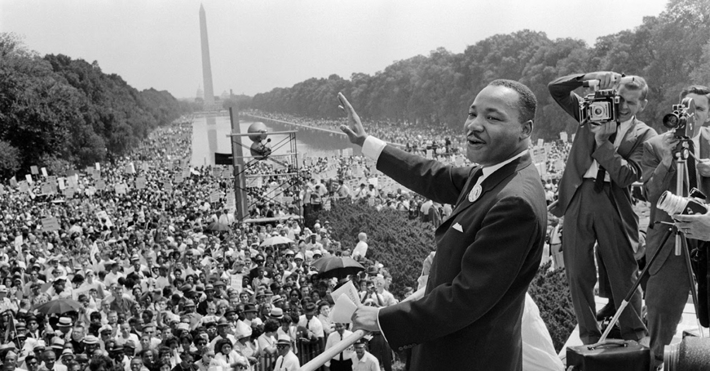 Martin Luther King Jr. in Washington DC the 28 August 1963 during the speech "I have a Dream" speech