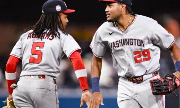 CJ Abrams and James Wood, Washington Nationals teammates and National League All-Stars, join Jordan Walker in pushing for more Black participation in baseball. Photo courtesy of NBC San Diego