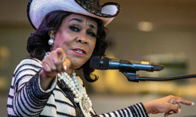 Florida Congresswoman Frederica Wilson speaks to police and youth attending a 5000 Role Models conference at Hard Rock Stadium in Miami Gardens, Florida on Nov. 1, 2022. (Jose A. Iglesias/Miami Herald/TNS
