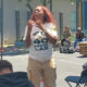 Khariyyah Shabazz, associate director of Neighborhood Development with Roots Community Health, addresses community members about Peace Committees at Lodestar Academy in East Oakland. Photo By Carla Thomas.