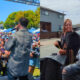 (Left:) Jon B. performed as a special guest at the Richmond Juneteenth celebration. (Right:) Youth Grand Marshals Xa’viar Bennett, left, a student leader and Ivan, (right) a dancer and content creator. Photos by Mike Aldax.