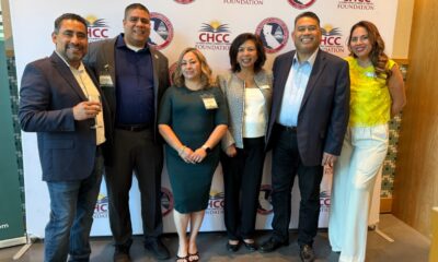 Luis Zambrana, McDermott Costa Insurance; Leo Callejas, California Hispanic Chambers of Commerce (CHCC) Northern Region chairperson; Karen Guzman, Aliza Gallo, board director, Oakland Latino Chamber of Commerce (OLCC); Julian Cañete, president and CEO of CHCC; Sharon Fonseca, OLCC board director. Courtesy photo.