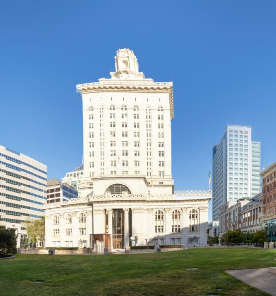 View of downtown Oakland, California and City Hall. iStock photo.