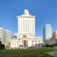 View of downtown Oakland, California and City Hall. iStock photo.