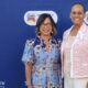 Alameda County Supervisor Nikki Fortunato Bas (left) with Community Advisory Councilmember and childcare provider Nancy Harvey. Photo by Carla Thomas.