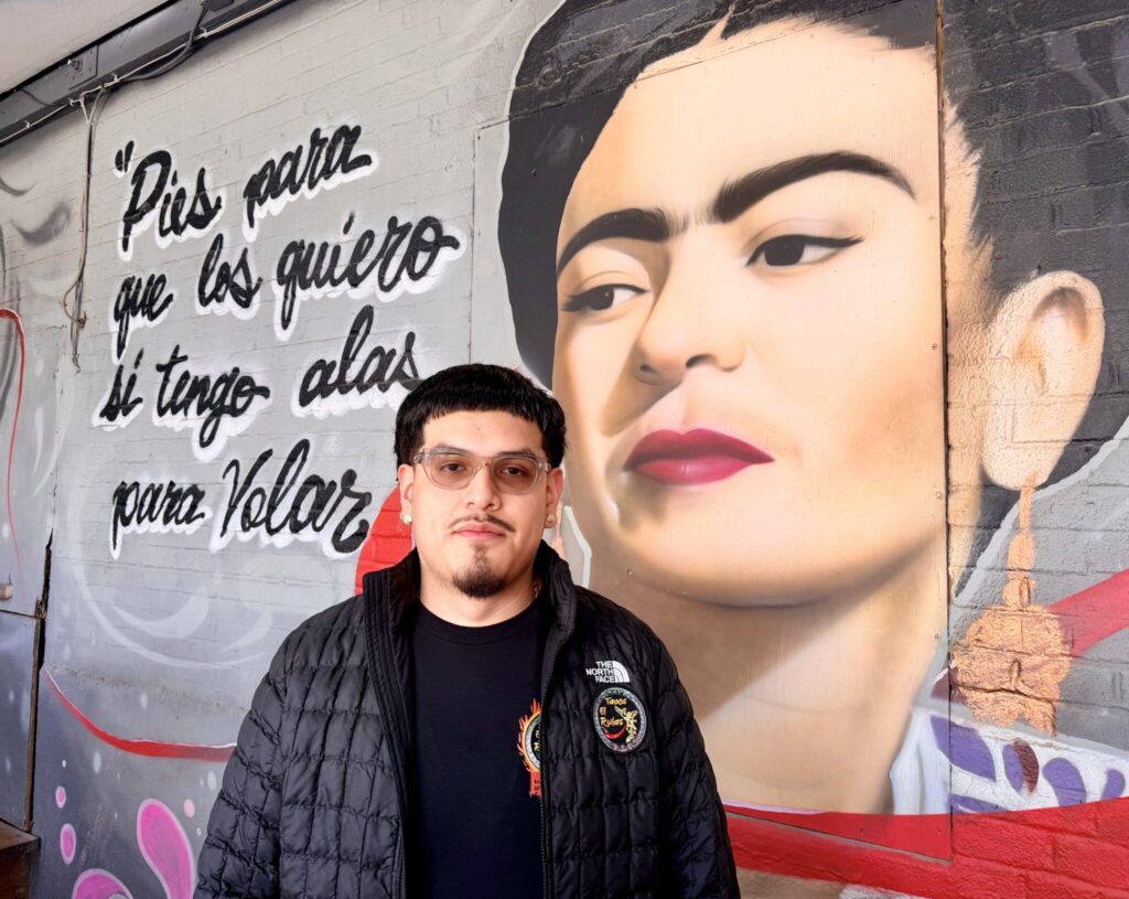 Raoul Ramirez, Angel’s father and owner of Tacos El Rulas, said the fundraiser was simply about giving “back to the community.” He said he knows the Rivera family and wanted to step up for them after the tragedy. Photo by Kathy Chouteau.