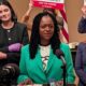 California State Sen. Lola Smallwood-Cuevas (D-Los Angeles) authored Senate Bill 1030, legislation designed to repeal California’s outdated “Man in the House” rule affecting CalWORKs eligibility. The bill passed the California Legislature and was sent to Gov. Gavin Newsom for consideration. CBM photo by Antonio Ray Harvey.
