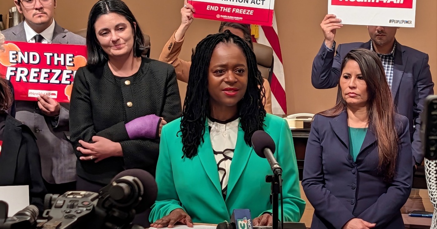 California State Sen. Lola Smallwood-Cuevas (D-Los Angeles) authored Senate Bill 1030, legislation designed to repeal California’s outdated “Man in the House” rule affecting CalWORKs eligibility. The bill passed the California Legislature and was sent to Gov. Gavin Newsom for consideration. CBM photo by Antonio Ray Harvey.