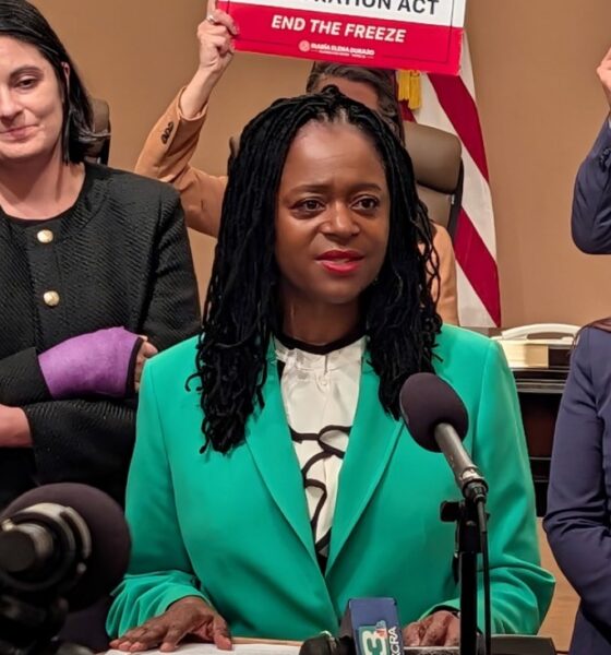 California State Sen. Lola Smallwood-Cuevas (D-Los Angeles) authored Senate Bill 1030, legislation designed to repeal California’s outdated “Man in the House” rule affecting CalWORKs eligibility. The bill passed the California Legislature and was sent to Gov. Gavin Newsom for consideration. CBM photo by Antonio Ray Harvey.