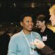 Barbara Lee greets longtime friend Gloria Steinem in undated photo. Facebook image.