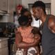 Long Beach resident Cassandra Carter approached the birth of her daughter, Nyomi (pictured), last November with anxiety after losing twins. She is pictured here with her husband.