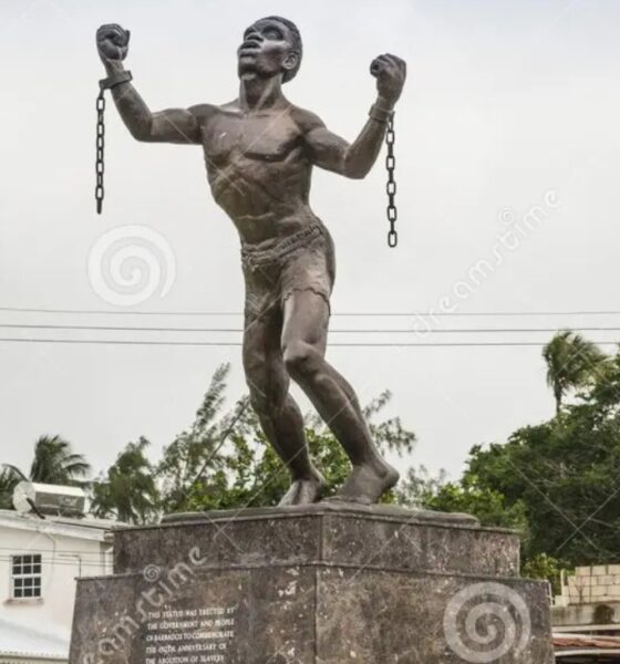 Bussa Emancipation Statue in Bridgetown, Barbados. Photo courtesy Wikimedia Commons.
