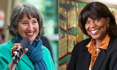 ACOE Supt. Alysse Castro; OUSD Supt. Dr. Denise Saddler. File photos.