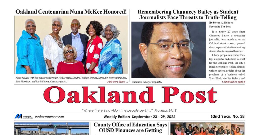 New Oakland Moving Forward | Post News Group