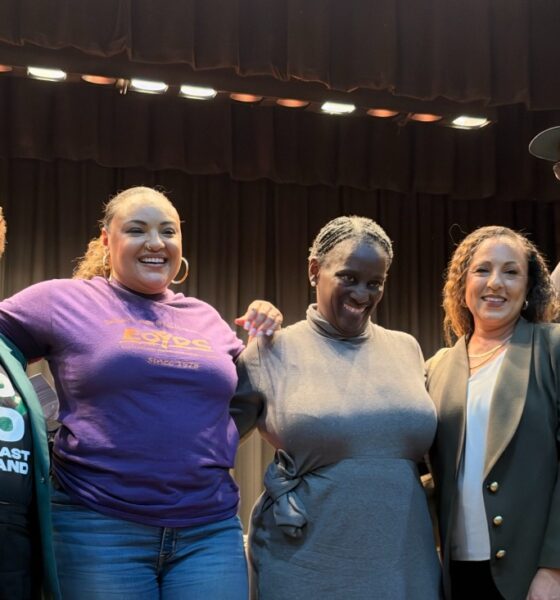Oakland Mayor Barbara Lee, left. moderated a community chat with (l.to r.) Selena Wilson, CEO of the East Oakland Youth Development Center; Carolyn “CJ” Johnson, CEO of the Black Cultural Zone; Dr. Noha Aboelata, CEO of Roots Health Center and Greg Hodge, CEO of the Brotherhood of Elders.